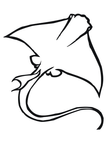 Eagle Ray Coloring Page